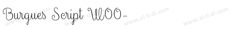 Burgues Script W00字体转换 Burgues Script W00字体转换